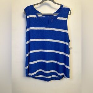 Sonoma swingy striped tank top